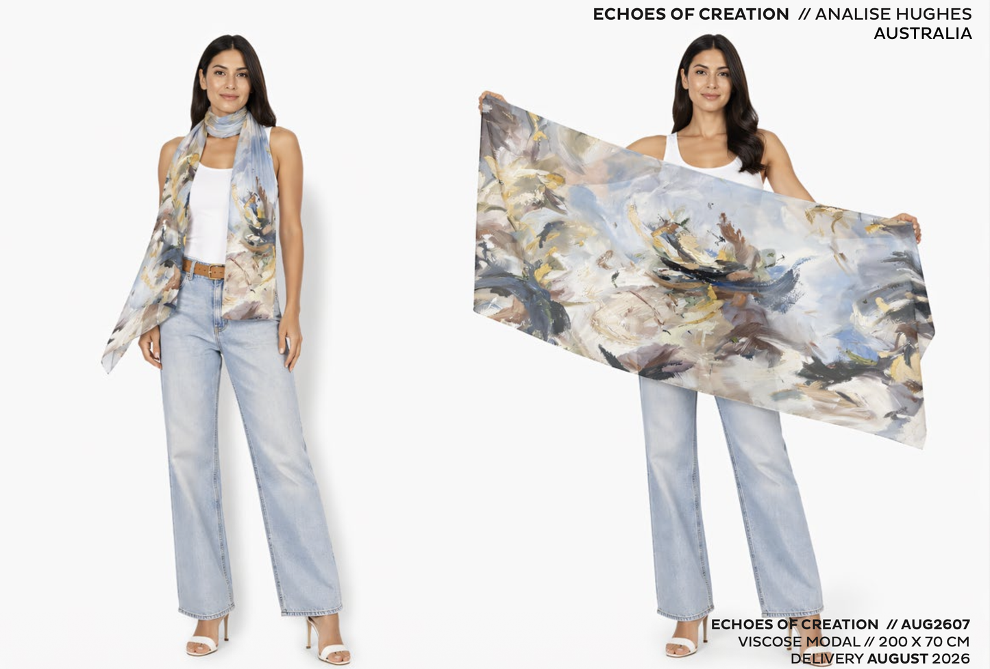 The Artists Label - Viscose Scarf | Echoes Of Creation