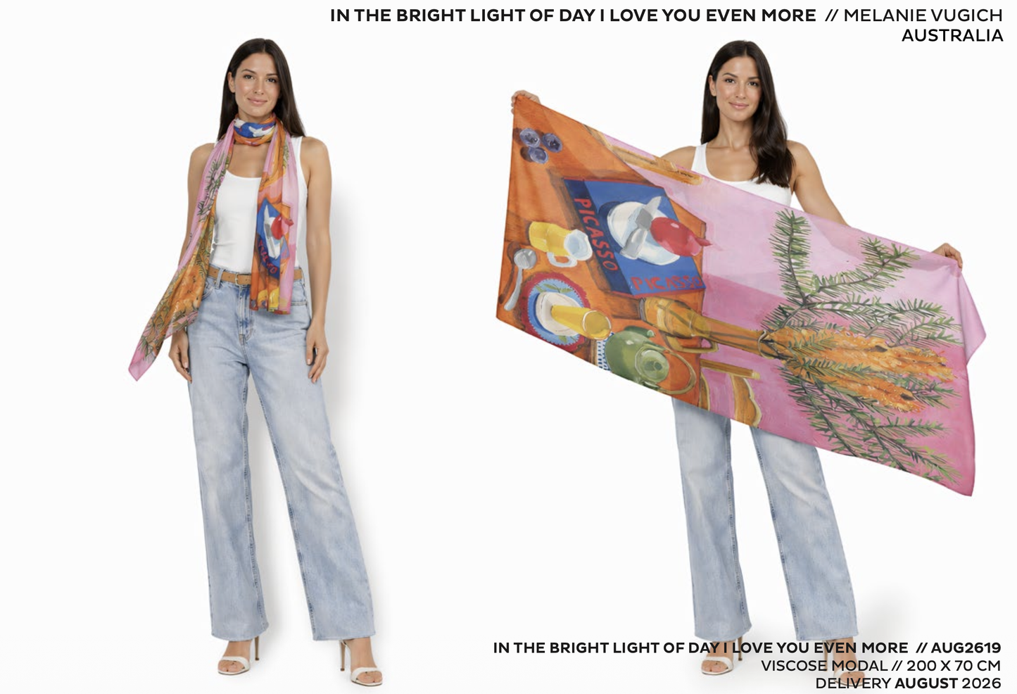 The Artists Label - Viscose Scarf | In the Bright Light of Day