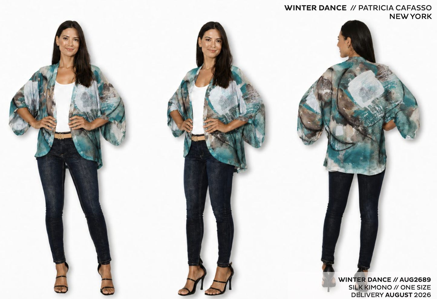 The Artists Label - Silk Kimono | Winter Dance