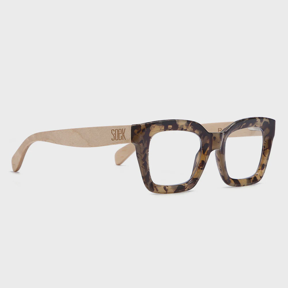 Soek - Zahra Opal Tort Wooden Blue Light Magnifying Reader - The Ivy Room Adelaide