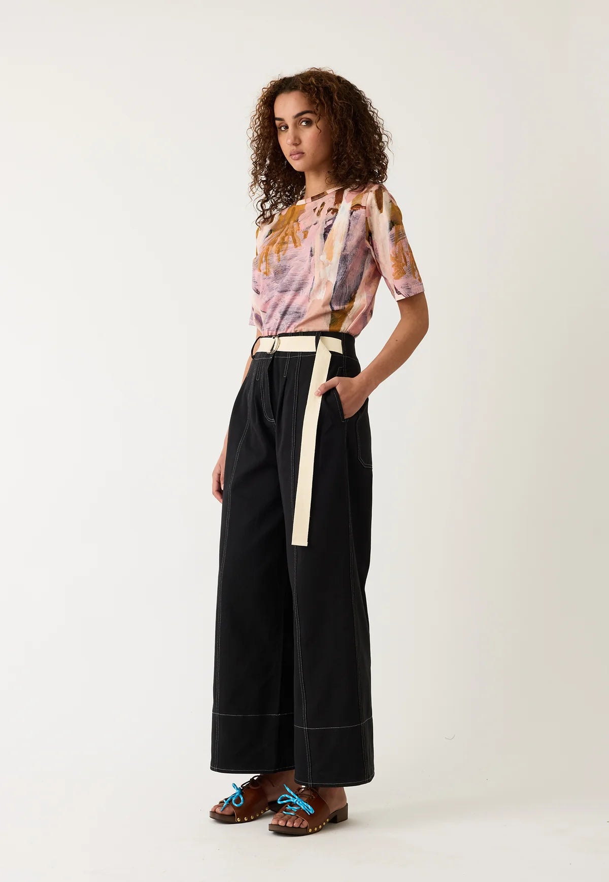 Nancybird  - Bodhi Wide Leg Pant Black - The Ivy Room Adelaide