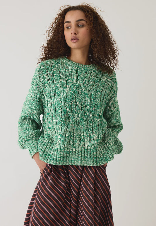 Nancybird - Gigi Cable Knit Emerald Spice - The Ivy Room Adelaide