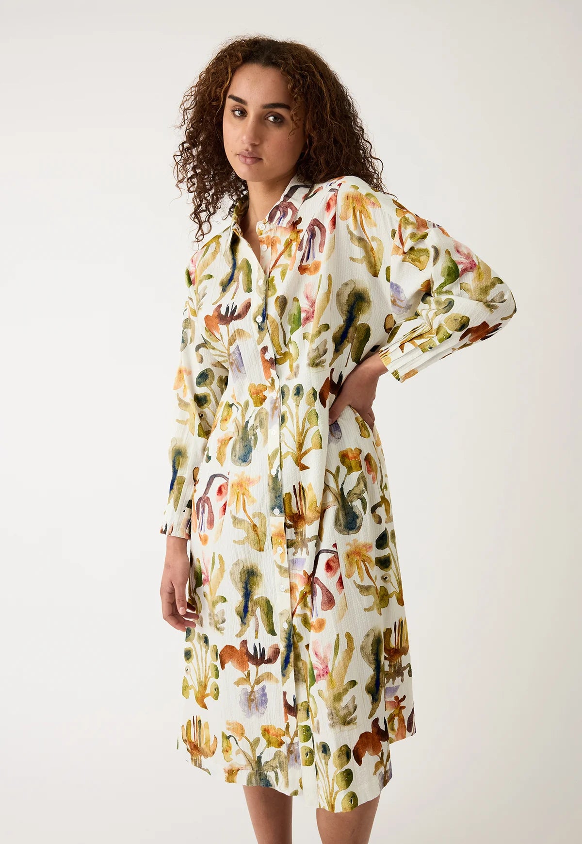 Nancybird - Paloma Dress Watercolour - The Ivy Room Adelaide