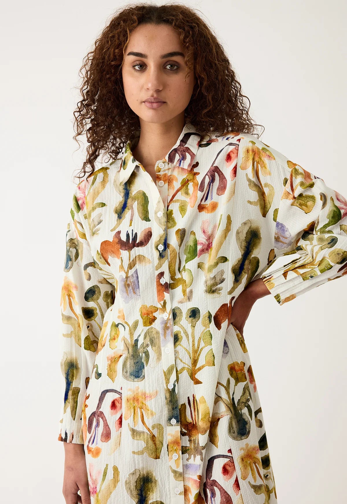 Nancybird - Paloma Dress Watercolour - The Ivy Room Adelaide