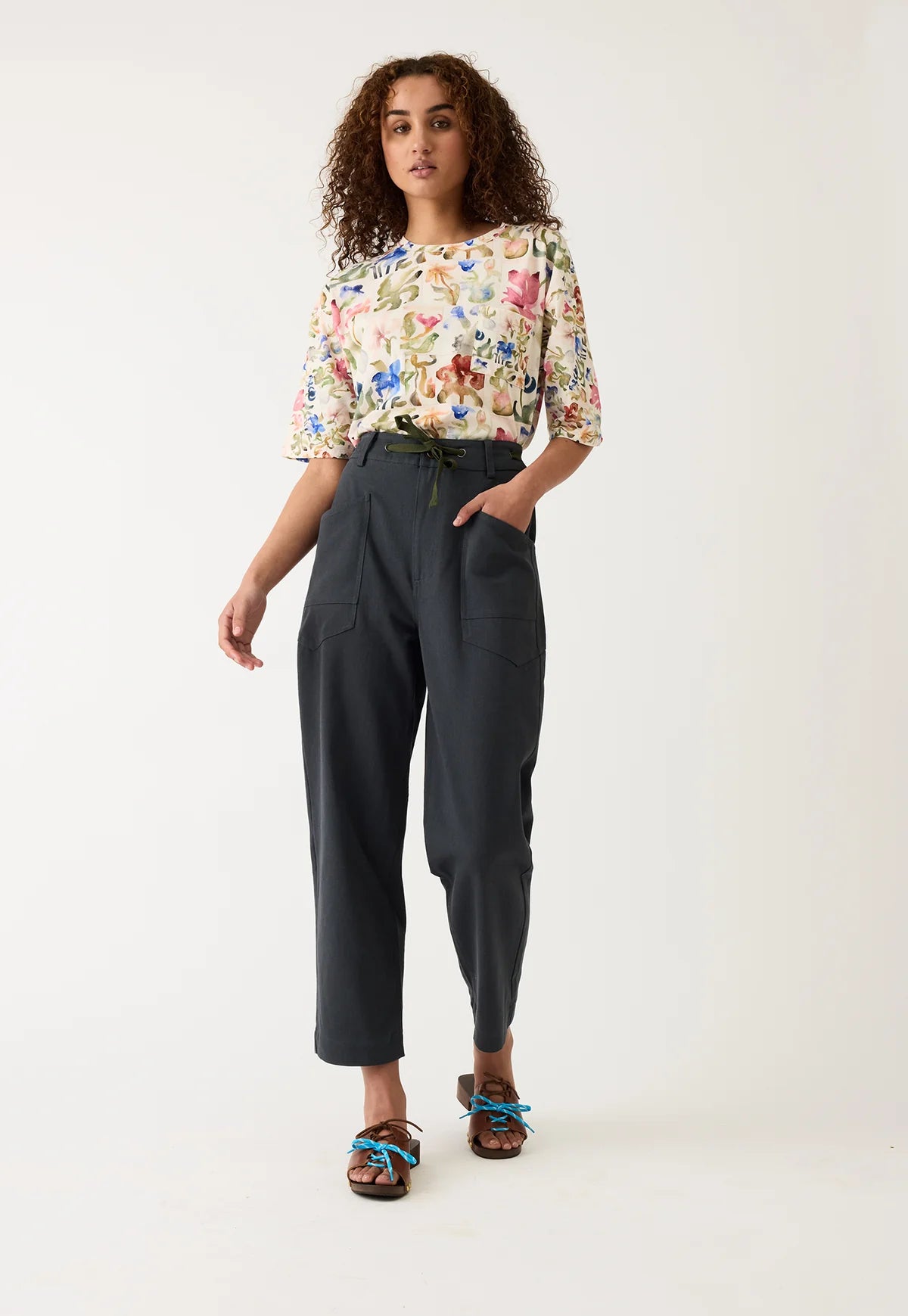 Nancybird - Sera Pant Deep Blue - The Ivy Room Adelaide