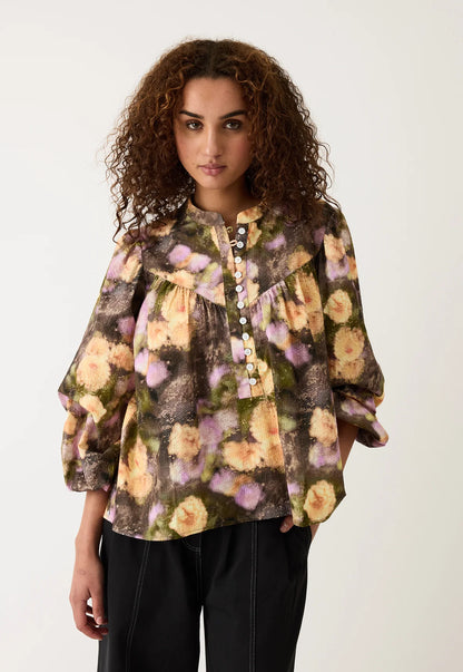 Nancybird - Sierra Blouse Rain Floral