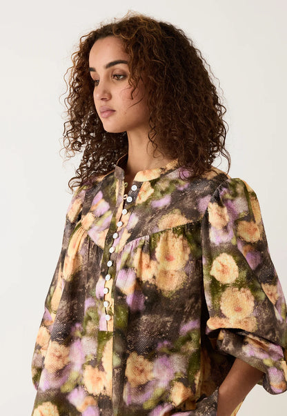 Nancybird - Sierra Blouse Rain Floral