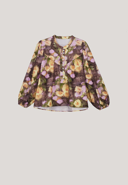 Nancybird - Sierra Blouse Rain Floral