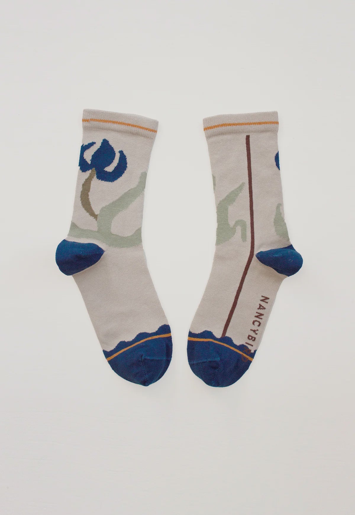Nancybird - Socks Blue Flower - The Ivy Room Adelaide