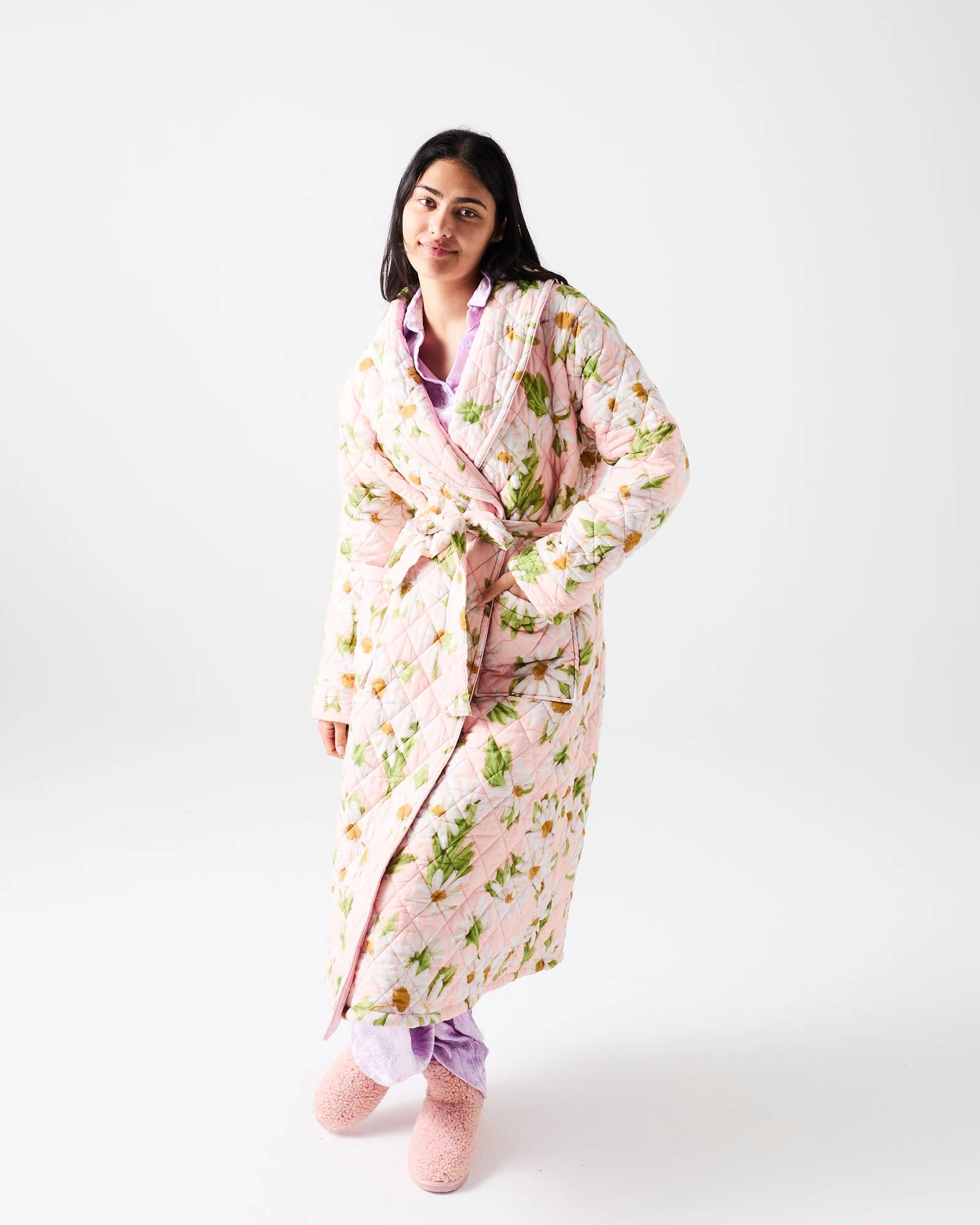 Kip & Co - Sweet Daisy Quilted Cotton Robe - The Ivy Room Adelaide