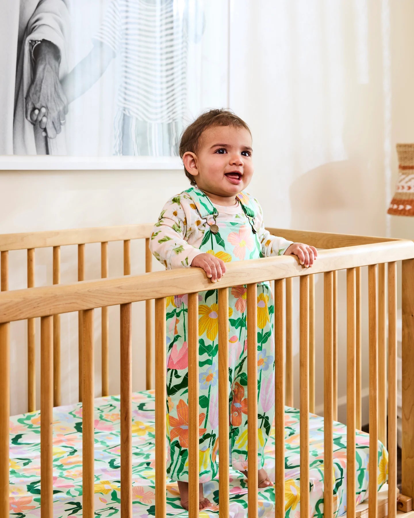 Kip & Co - Popping Flowers Quilted Overalls - The Ivy Room Adelaide