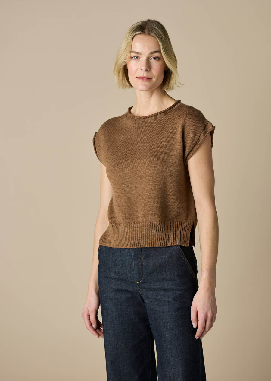 Uimi - Agnes Merino Wool Vest / Coffee
