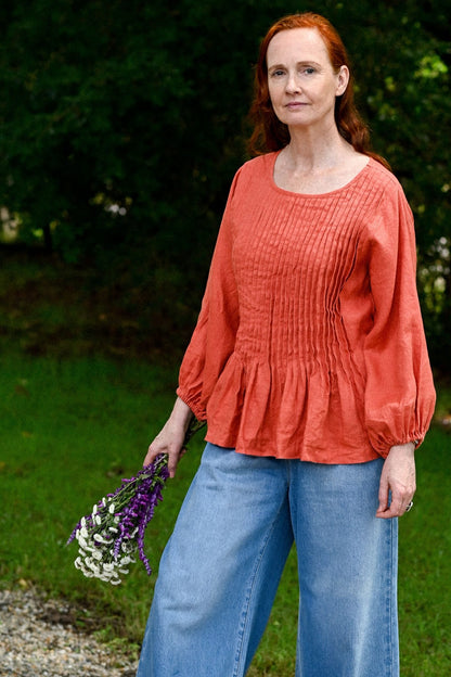 Lazybones - Amelia Top / Burnt Orange