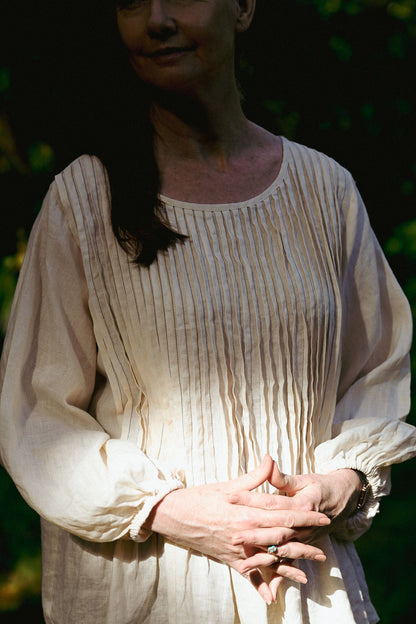 Lazybones - Amelia Linen Top / Cream