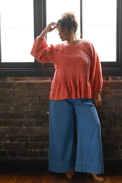 Lazybones - Amelia Top / Burnt Orange