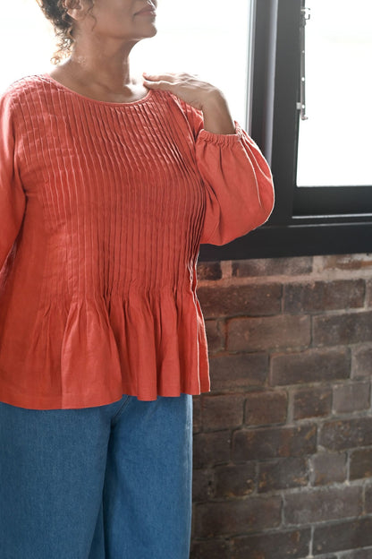 Lazybones - Amelia Top / Burnt Orange