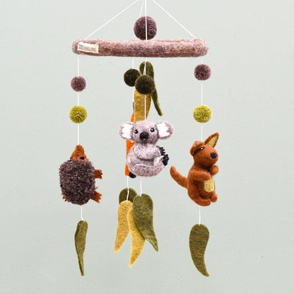 Tara Treasures - Nursery Cot Mobile - Aussie Animals - The Ivy Room Adelaide