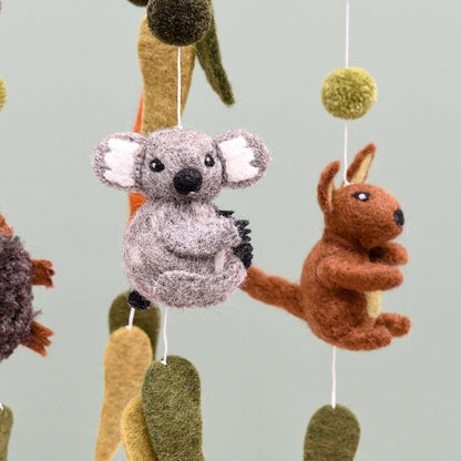 Tara Treasures - Nursery Cot Mobile - Aussie Animals - The Ivy Room Adelaide