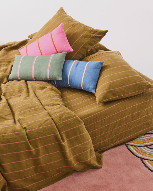 Kip & Co - Stripe Cushion Upholstery Rectangle Cushio - The Ivy Room Adelaide