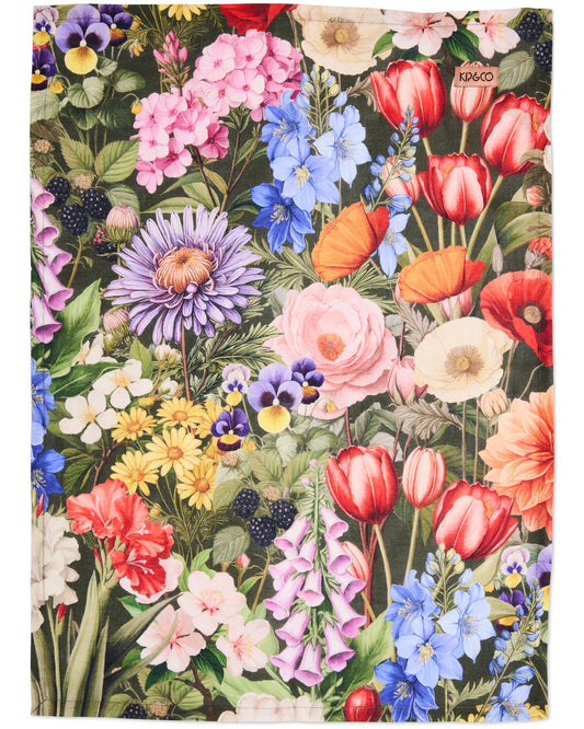 Kip & Co -  Cottage Garden Eden Tea Towel