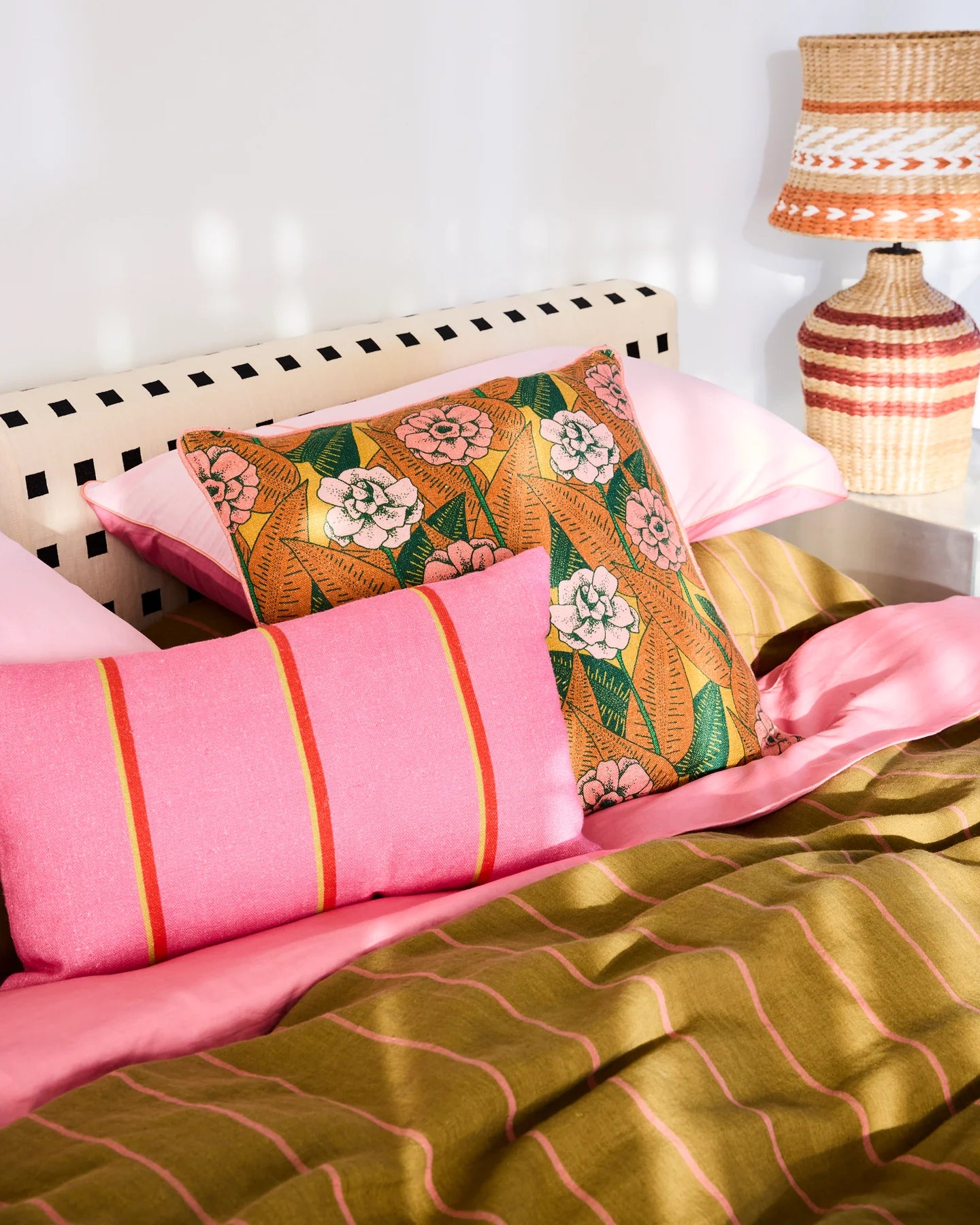 Kip & Co - Stripe Cushion Upholstery Rectangle Cushio - The Ivy Room Adelaide