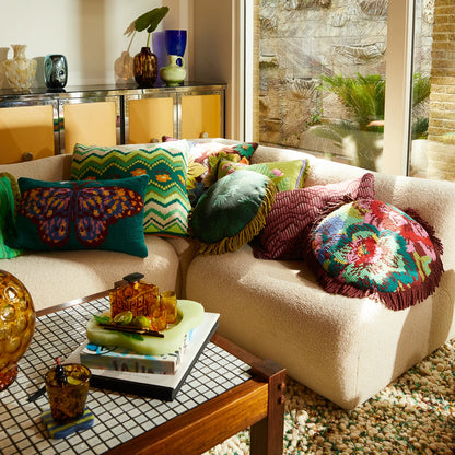 Sage x Clare - Calina Knit Cushion - Verdant