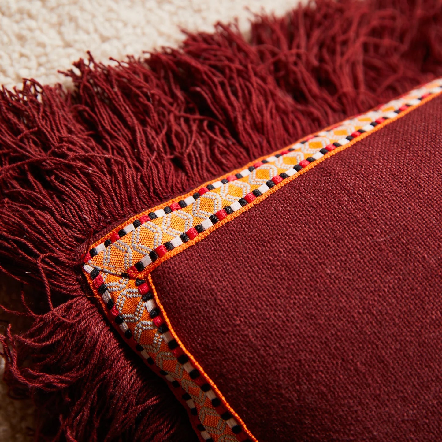 Sage x Clare - Vivi Appliqué Cushion / Verdant