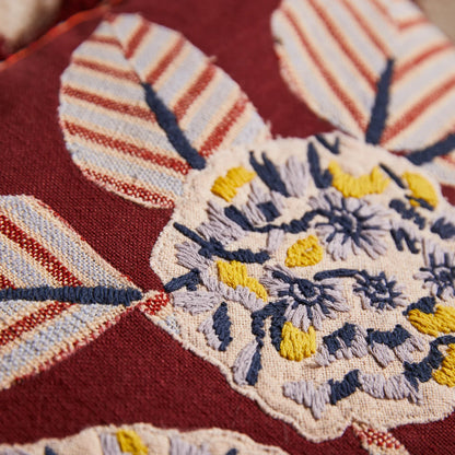 Sage x Clare - Vivi Appliqué Cushion / Verdant