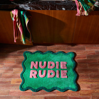 Sage x Clare - Amalie Nudie Bath Mat / Spring Green