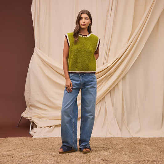 Sage x Clare - Eleni Knit Vest | Juniper