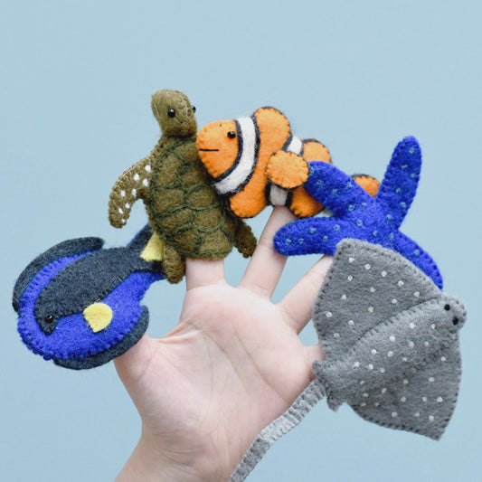 Tara Treasures - Finger Puppet Set - Coral Reef