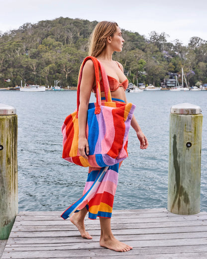 Kip & Co - Surfs Up Terry Oversized Beach Bag