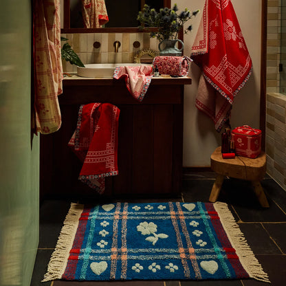 Sage x Clare - Josephine Bath Mat / Blue Bell