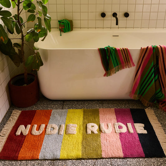 Sage x Clare - Martina Nudie Rudie Bath Runner - Cornflower