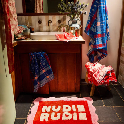 Sage x Clare - Romy Nudie Bath Mat / Poppy