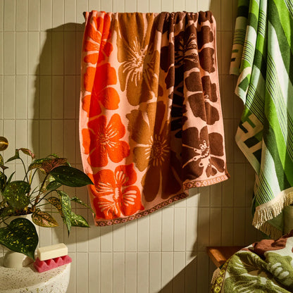 Sage x Clare - Jolene Bath Sheet / Carnelian