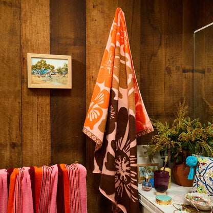 Sage x Clare - Jolene Bath Sheet / Carnelian