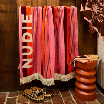 Sage x Clare - June Nudie Bath Sheet / Dahlia