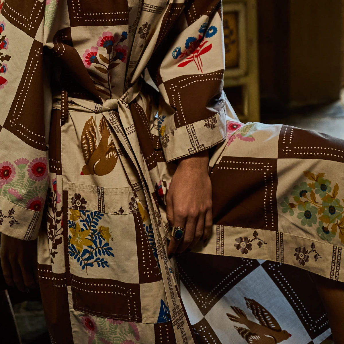 Sage x Clare - Winona Cotton Robe
