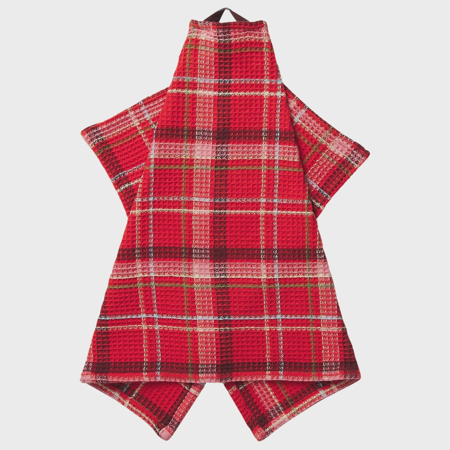 Sage x Clare - Frances Waffle Tea Towel / Poppy