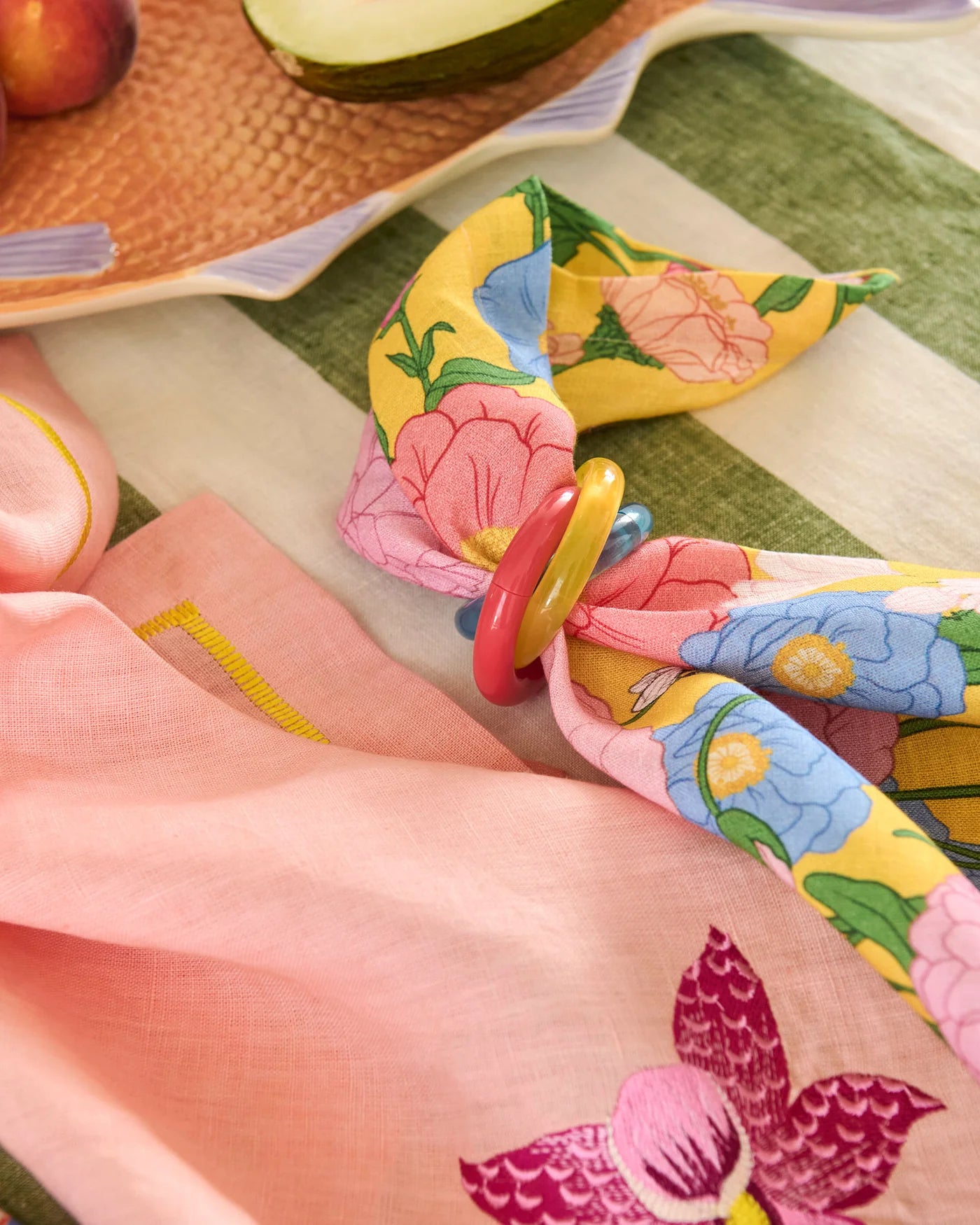Kip & Co - Follow the Sun Yellow 4P Napkin Set