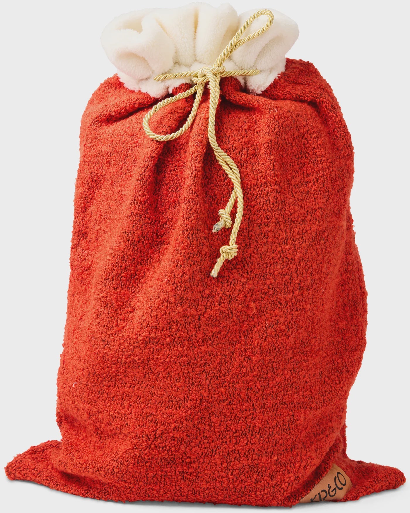 Kip & Co - Christmas Red Boucle Santa Sack - The Ivy Room Adelaide