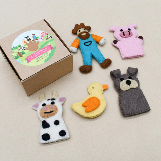 Tara Treasures - Finger Puppet Set - Old Macdonald Farm