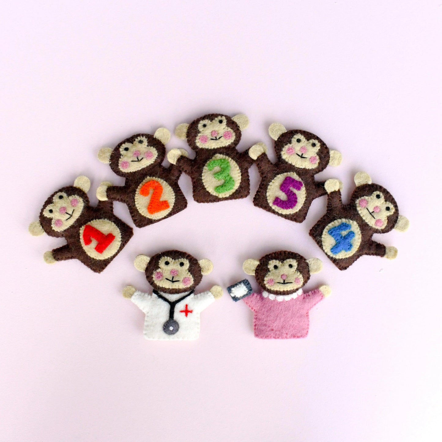 Tara Treasures - Finger Puppets Five Little Monkeys