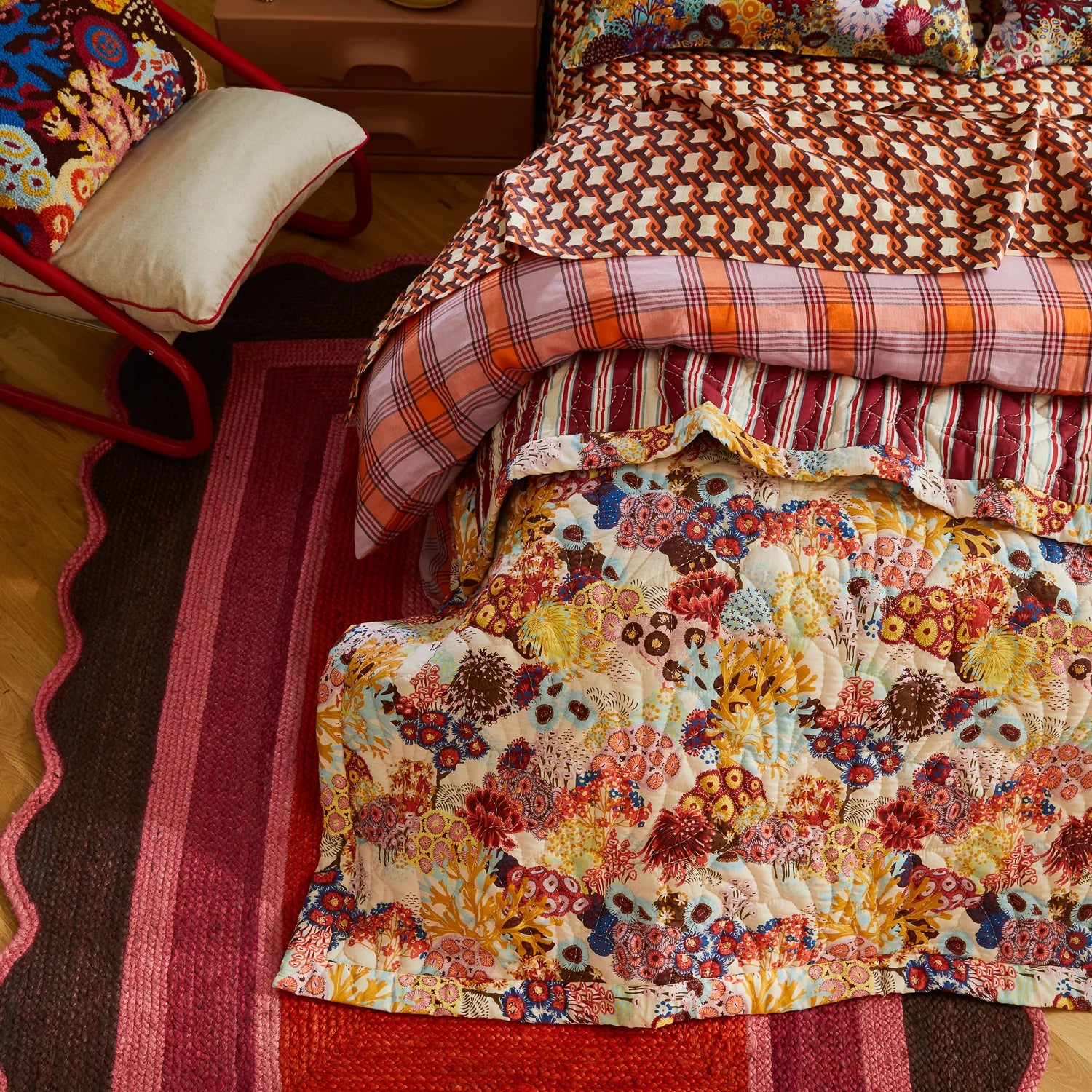 Sage x Clare - Cora Bedcover Pearl - The Ivy Room Adelaide