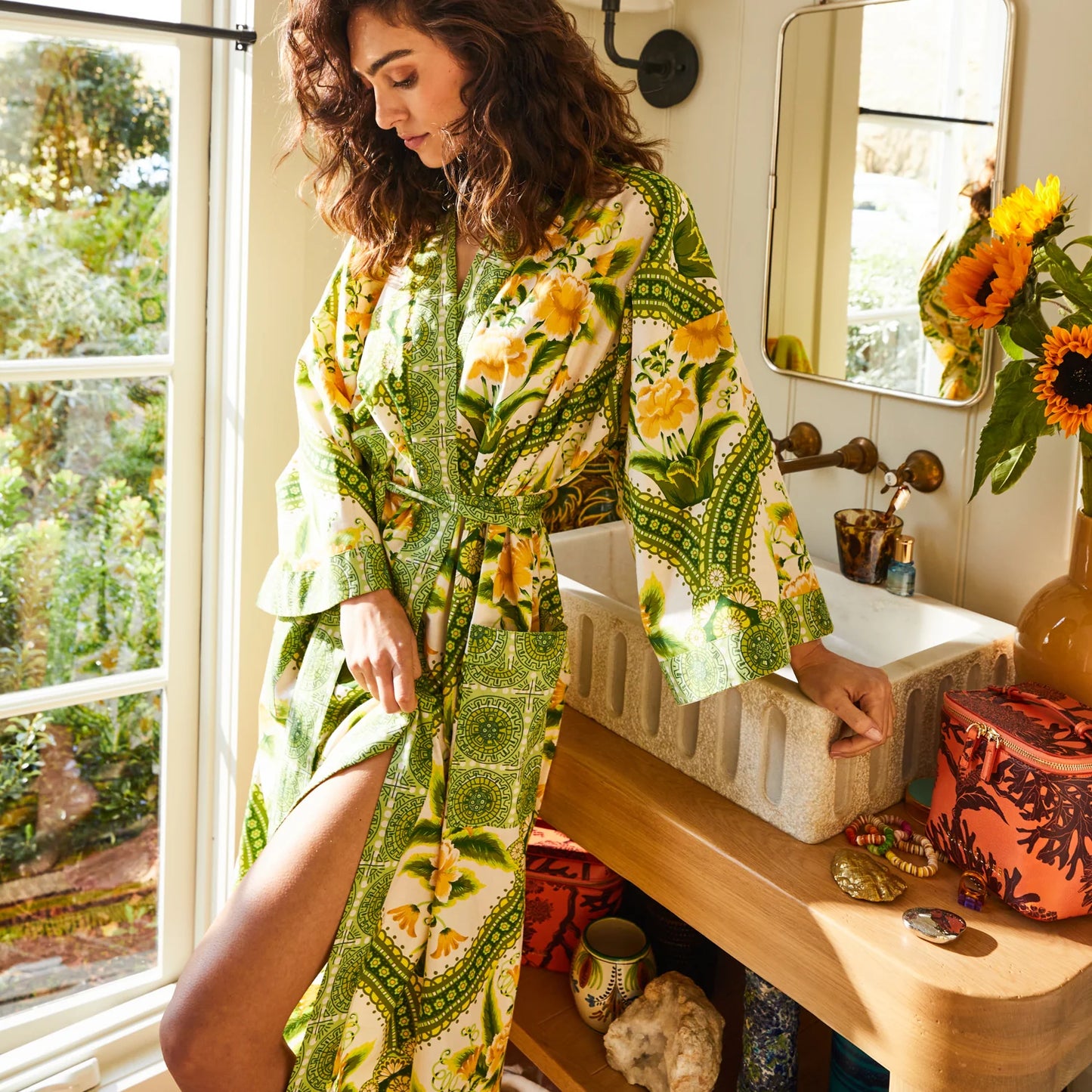 Sage x Clare - Margaret Cotton Robe - The Ivy Room Adelaide