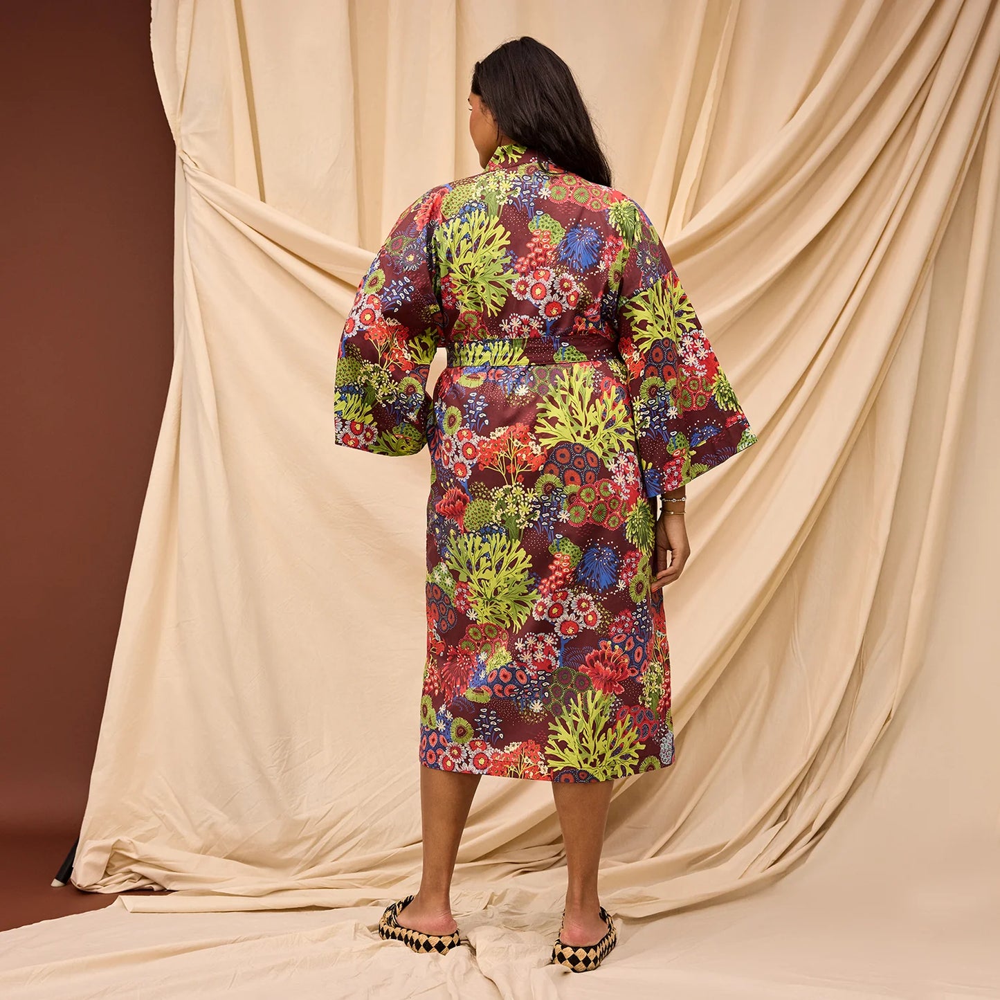 Sage x Clare - Cora Cotton Robe / Garnet - The Ivy Room Adelaide