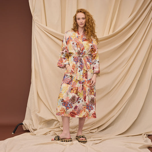 Sage x Clare - Cora Cotton Robe / Pearl - The Ivy Room Adelaide