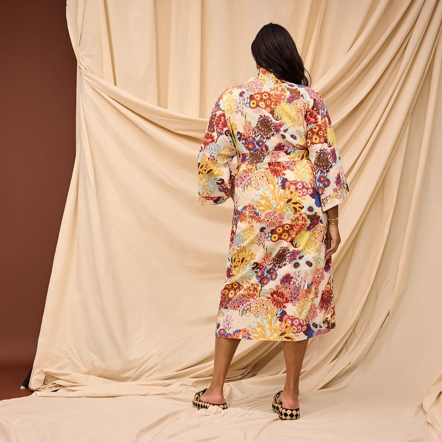 Sage x Clare - Cora Cotton Robe / Pearl - The Ivy Room Adelaide