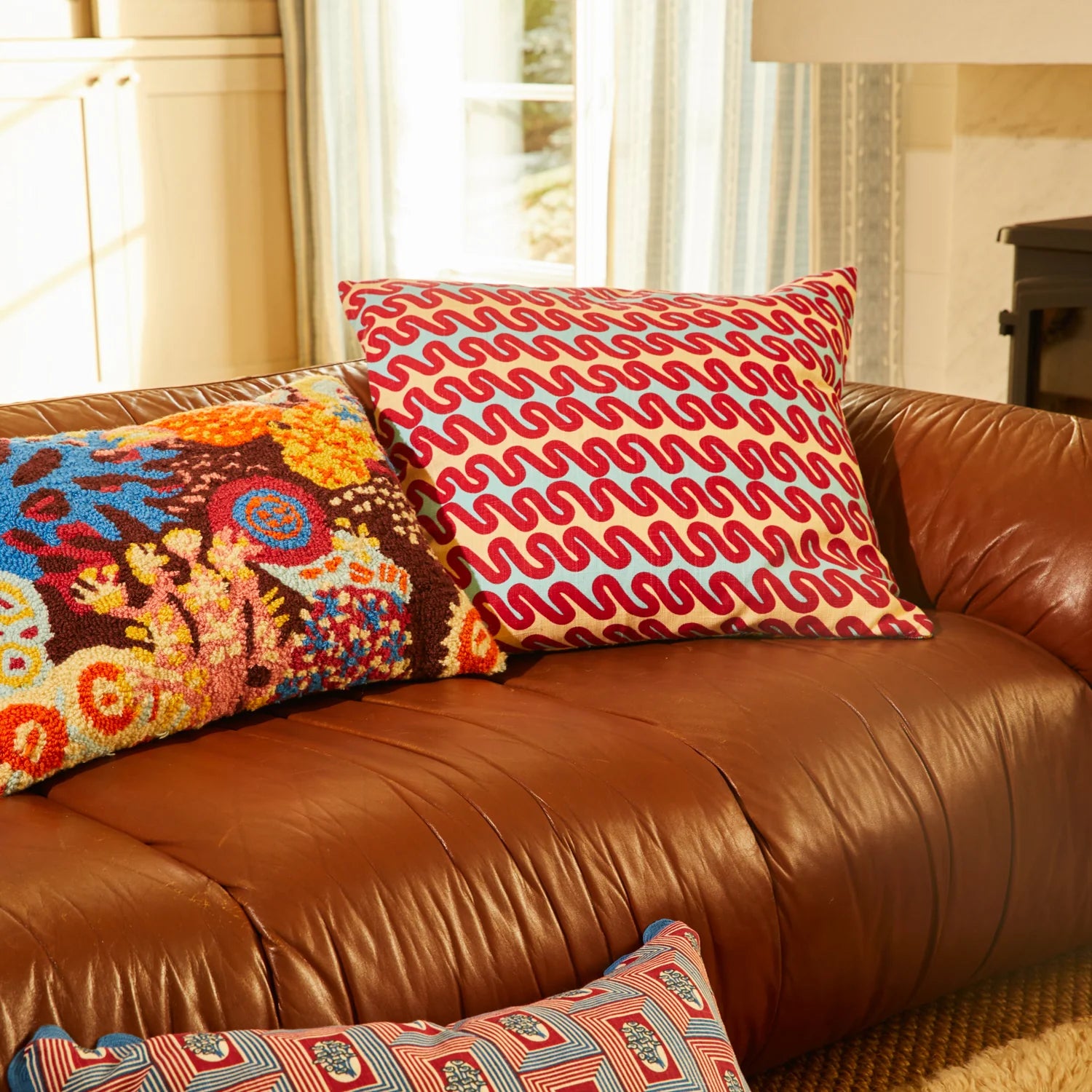 Sage x Clare - Cora Quilted Cushion Pearl - The Ivy Room Adelaide